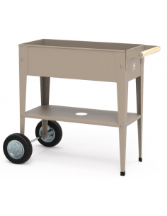 højbed plantekasser havedekoration højbede stål hjul