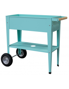 højbed plantekasser havedekoration højbede stål hjul