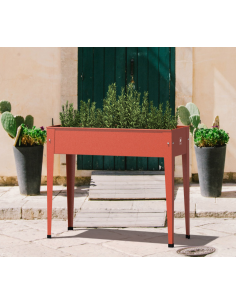 højbed plantekasser havedekoration højbede stål 2