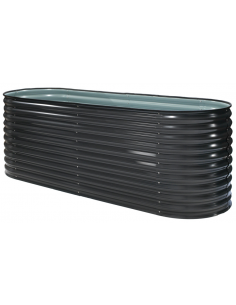 højbed plantekasser havedekoration højbede sort stål