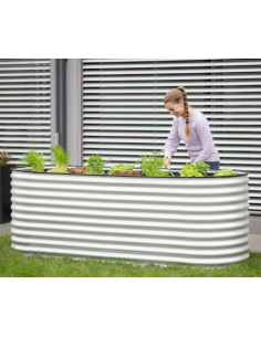 højbed plantekasser havedekoration højbede stål 2