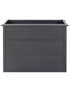 højbed plantekasser havedekoration højbede sort stål