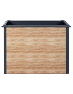 højbed plantekasser havedekoration højbede sort stål