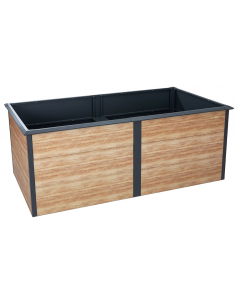 højbed plantekasser havedekoration højbede sort stål