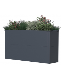 højbed plantekasser havedekoration højbede sort stål