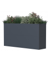 Westmann Talus plantekasse H52 x B100 x D25 cm i stål - Antracit