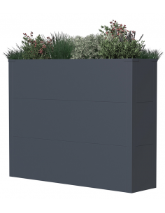 højbed plantekasser havedekoration højbede sort stål