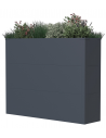 Westmann Talus plantekasse H77 x B100 x D25 cm i stål - Antracit