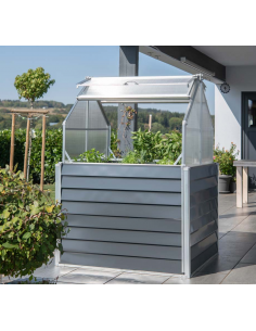 højbed plantekasser havedekoration højbede sort stål 2