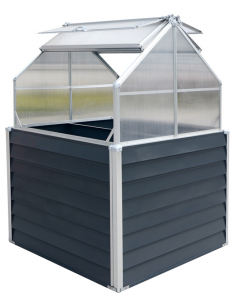 højbed plantekasser havedekoration højbede sort stål