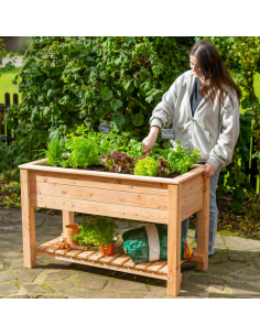 højbed plantekasser havedekoration højbede træ 2