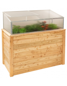 højbed plantekasser havedekoration højbede træ minidrivhus