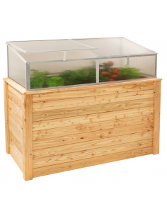 højbed plantekasser havedekoration højbede træ minidrivhus