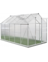 Westmann Flora Drivhus i aluminium og polycarbonat H202 x B192 x D312 cm - Alugrå