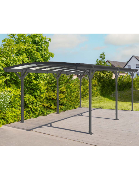 carport fritstående stål aluminium