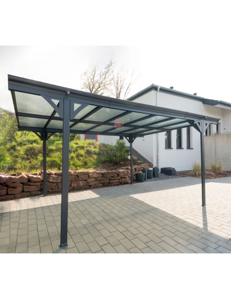 carport fritstående stål aluminium