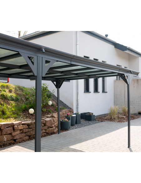 carport fritstående stål aluminium