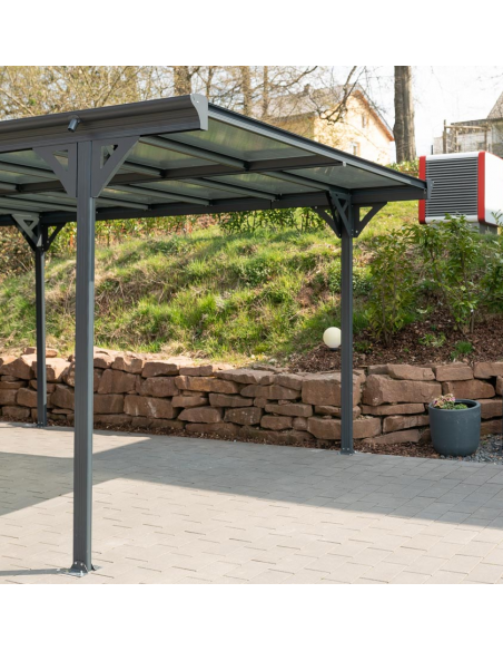 carport fritstående stål aluminium