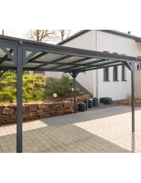 carport fritstående stål aluminium
