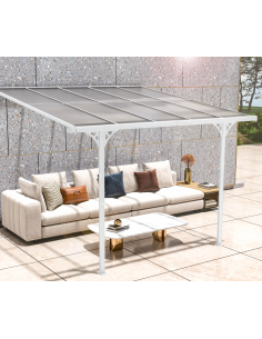 terrasseoverdækning terrasse overdækning til væg hvid