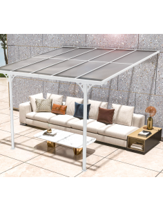 terrasseoverdækning terrasse overdækning til væg hvid 2