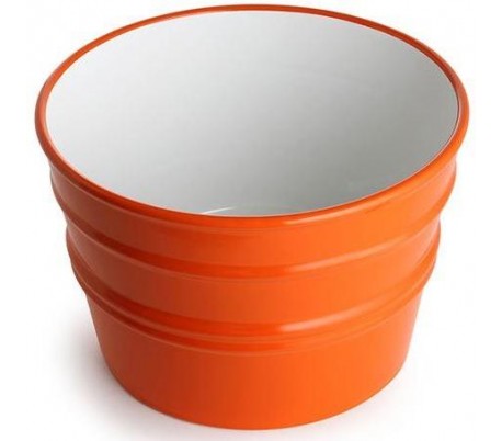 Se Bacile håndvask i keramik Ø46,5 cm - Orange hos Lepong.dk