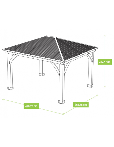 pergola træ pavillon havepavillon pavillion terrasseoverdækning terrasse overdækning