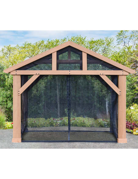 myggenet pergola træ pavillon havepavillon pavillion terrasseoverdækning terrasse overdækning