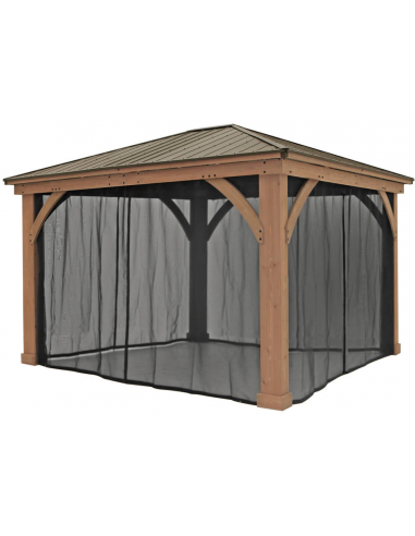 myggenet pergola træ pavillon havepavillon pavillion terrasseoverdækning terrasse overdækning