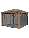 DEVON Myggenet til DEVON Pavillon 427 x 366 cm - Sort