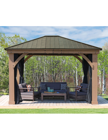 myggenet pergola træ pavillon havepavillon pavillion terrasseoverdækning terrasse overdækning