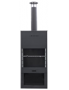 Westmann Haveovn med grill i stål H228 x B71 x D42 cm - Sort
