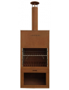 Westmann Haveovn med grill i stål H228 x B71 x D42 cm - Corten