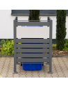 Westmann Planum Skraldespandsstativ i stål H120 x B90 x D90 cm - Grå/Antracit