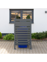 Westmann Planum Skraldespandsstativ i stål H150 x B90 x D90 cm - Antracit