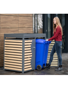 skraldespandsskjuler skraldespandsstativ stativ skjuler skraldespande 2