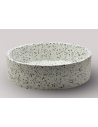 EOS Bordmonteret rund håndvask i terrazzo Ø38,2 cm - Hvid terrazzo