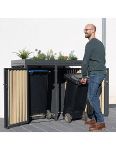 skraldespandsskjuler skraldespandsstativ stativ skjuler skraldespande 2