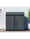 Westmann Moderna Skraldespandsskjuler i stål H135 x B139 x D83 cm - Antracit