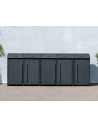 Westmann Moderna Skraldespandsskjuler i stål H135 x B350 x D83 cm - Antracit