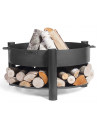 CookKing Montana Bålfad i stål H45 x Ø68 cm - Sort
