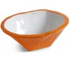 Terra håndvask i keramik 54 x 46 cm - Orange