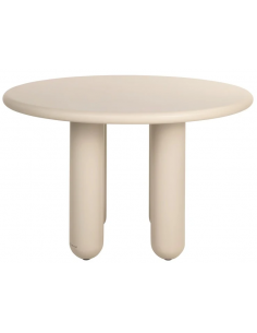 Rundt spisebord beige 120 2