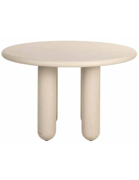 Rundt spisebord beige 120