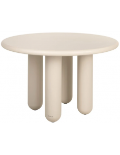 Rundt spisebord beige 120