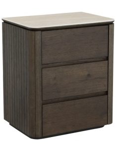 sengebord natbord skuffer træ