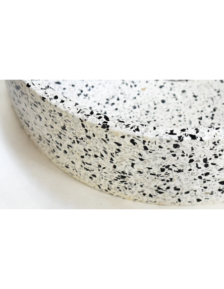 rund håndvask terrazzo beton betonvask vask vægmonteret væghængt