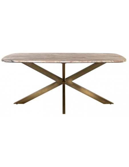 ovalt spisebord marmor