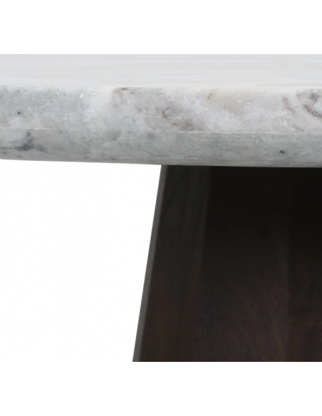rundt spisebord marmor 130