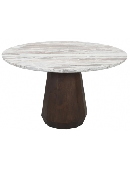 rundt spisebord marmor 130